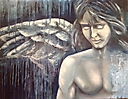 angel en azul