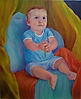 Niño de azul